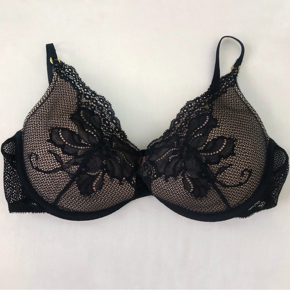 Victoria's Secret Dream Angels Very Sexy Push Up Black Lace Bra